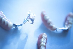 close up of partial dentures in West Seneca