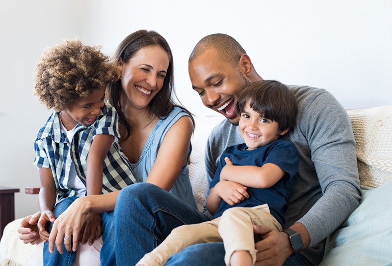 smiling family