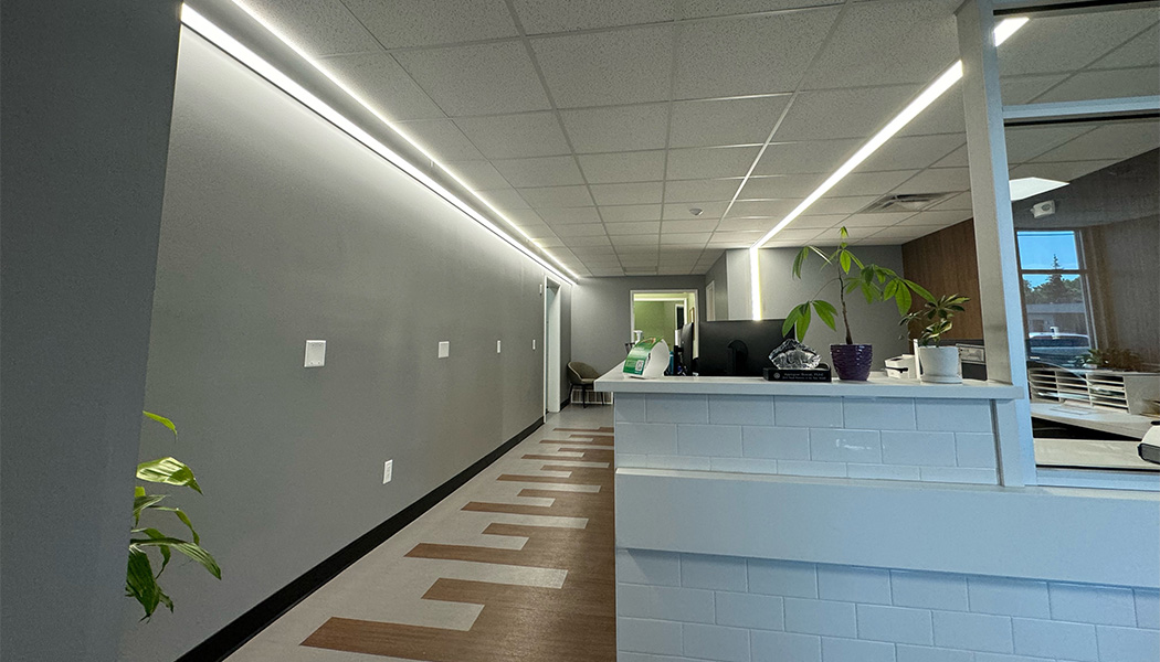 Dental office waiting room